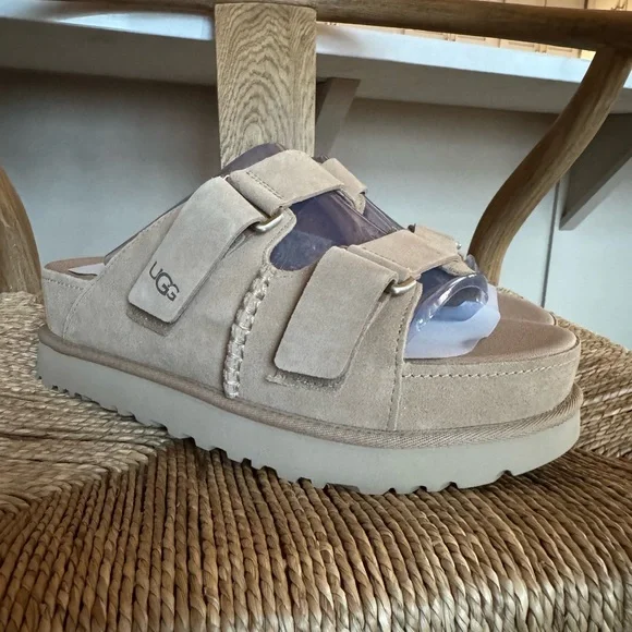 UGG Women's Platform Goldenstar Hi Slide Sandals - Picture 3 of 6